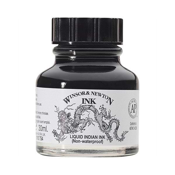 דיו WINSOR & NEWTON LIQUID INDIAN INK