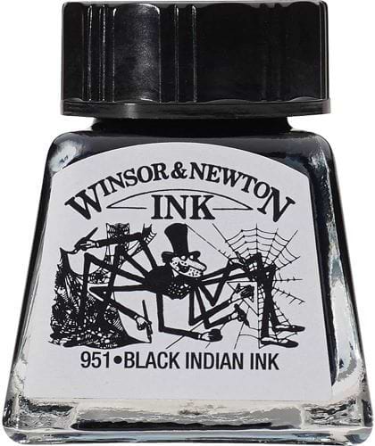 דיו WINSOR & NEWTON LIQUID INDIAN INK