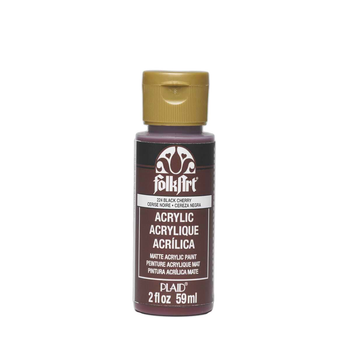 FOLK ART 224 BLACK CHERRY