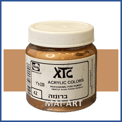 צבע XTC מטאלי ברונזה