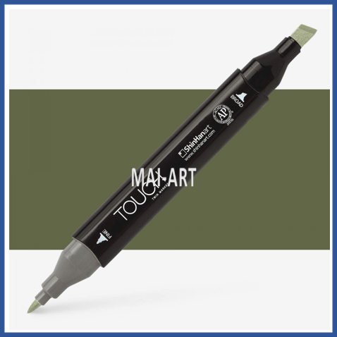 מרקר TOUCH TWIN Y225 OLIVE GREEN DARK