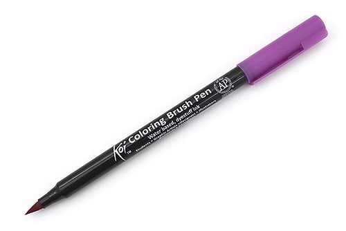 טוש מכחול KOI COLORING BRUSH גוון BORDEAUX