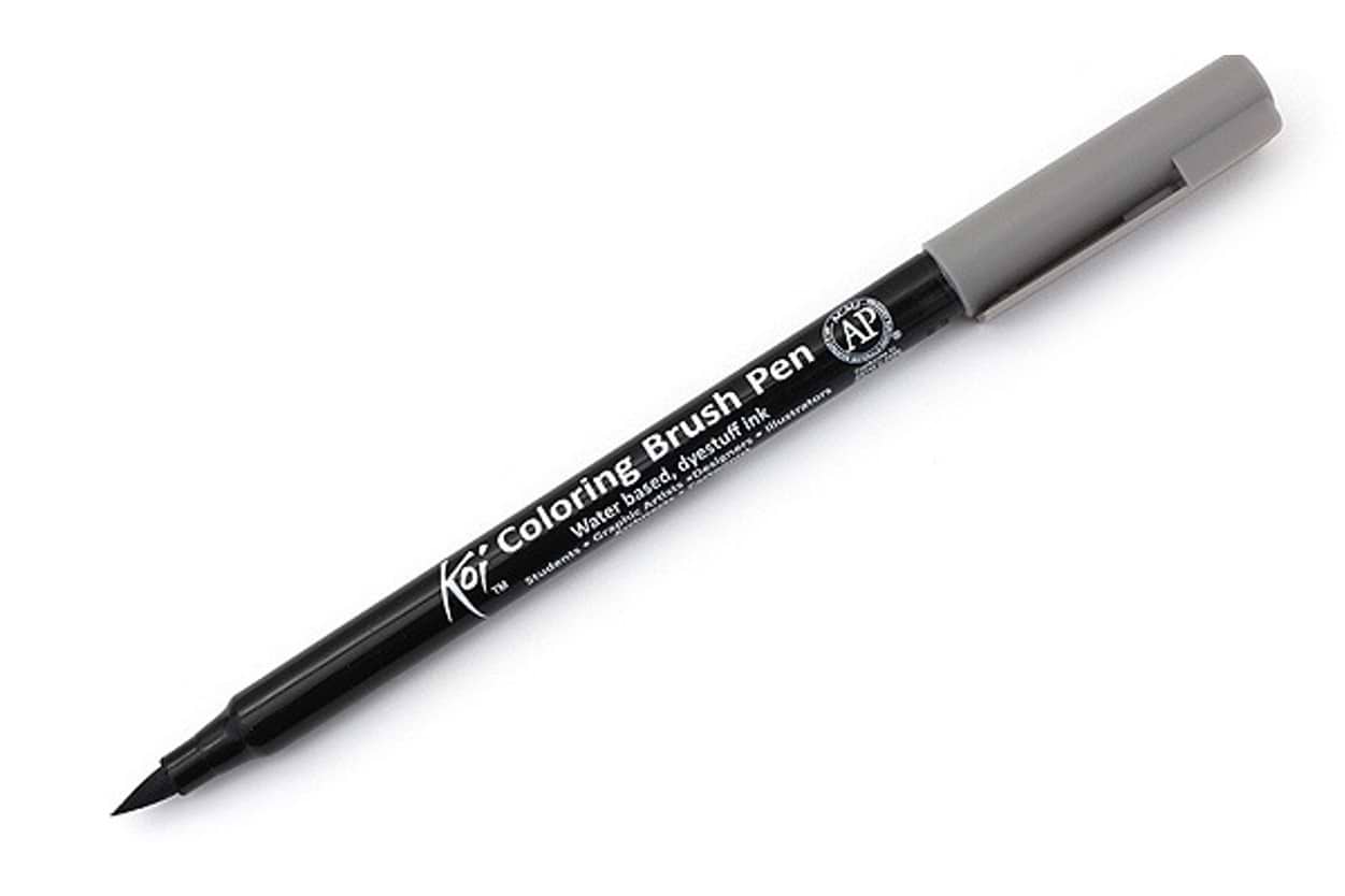 טוש מכחול KOI COLORING BRUSH גוון DARK COOL GRAY