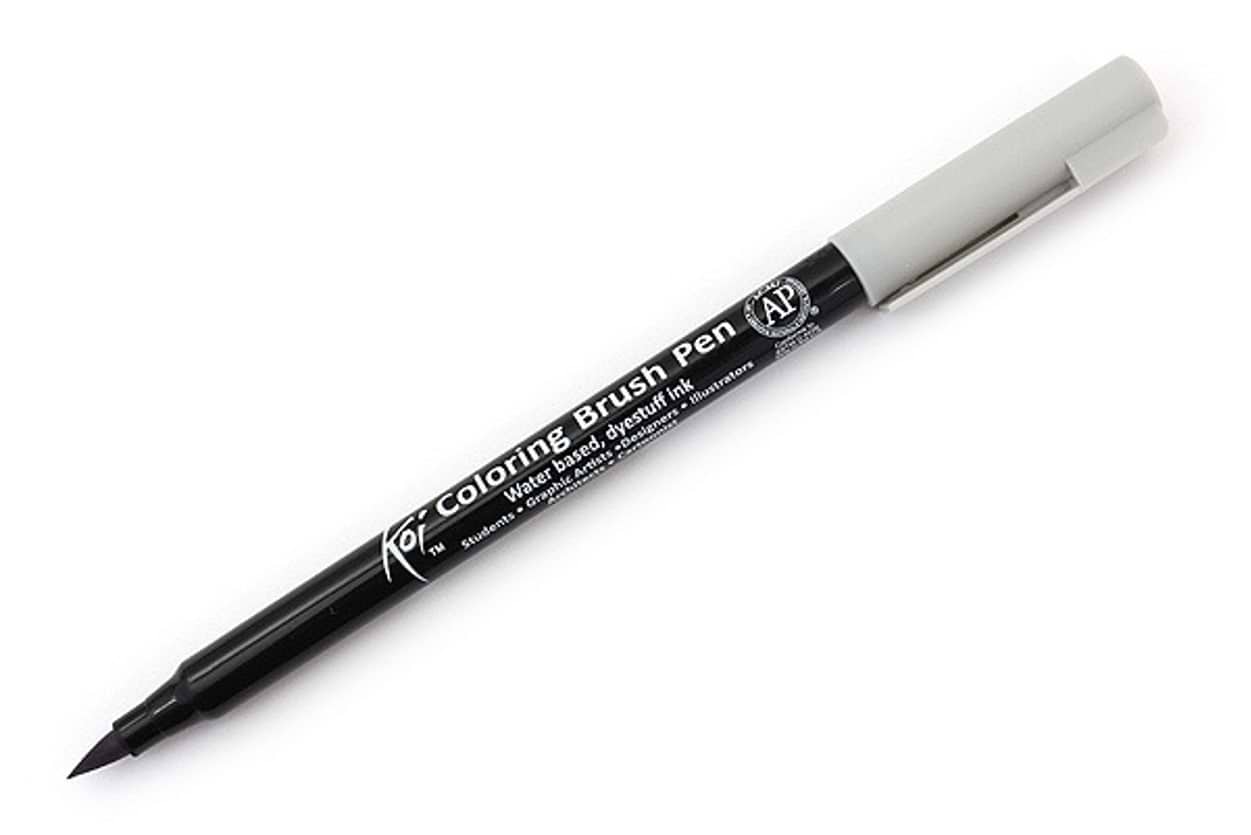 טוש מכחול KOI COLORING BRUSH גוון LIGHT WARM GRAY