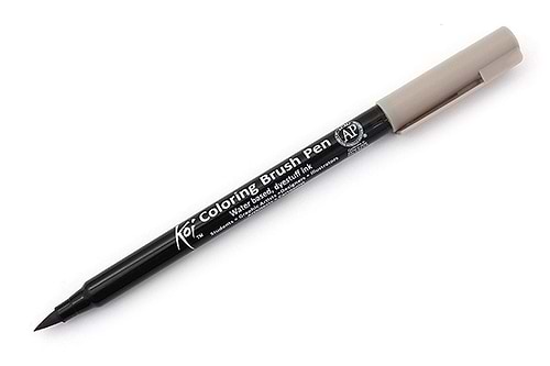 טוש מכחול KOI COLORING BRUSH גוון WARM GRAY