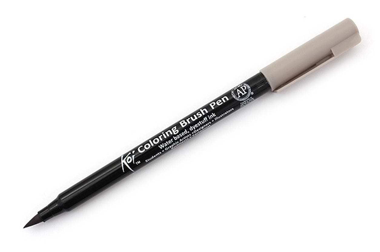 טוש מכחול KOI COLORING BRUSH גוון WARM GRAY