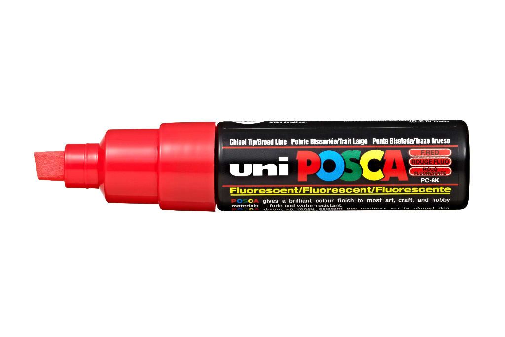 מרקר פוסקה PC-8K FLOU RED