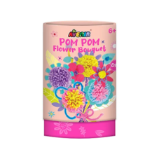 ערכת זר פונפונים פרחים - POM POM ANIMAL BOUQET