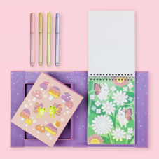 ערכה לצביעה ארץ פיות  - COLOURING SET LITTLE FAIRY LAND