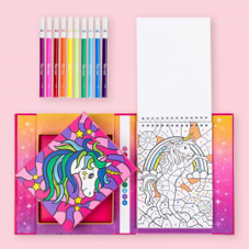 ערכה לצביעה לפי מספרים חד קרן קסום - COLOURING BY NUMBERS UNICORN DREAMING
