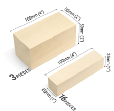 מארז 19 עצים לגילוף BASSWOOD