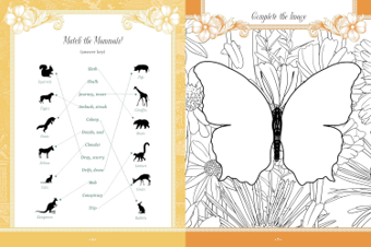 חוברת צביעה FLORA,FAUNA,BOTANICALS AND BEES stiker,color&activity book