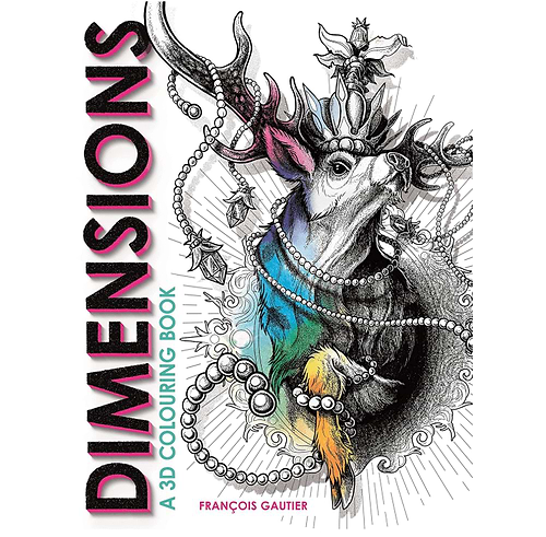 חוברת צביעה DIMENSIONS A 3D COLOURING BOOK