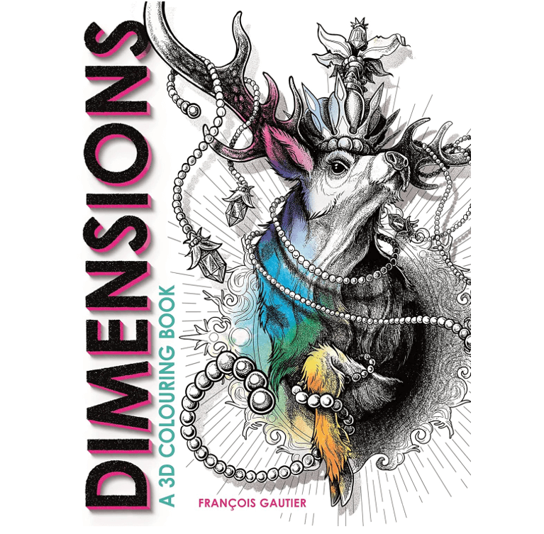 חוברת צביעה DIMENSIONS A 3D COLOURING BOOK