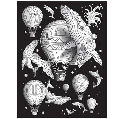 חוברת צביעה DIMENSIONS A 3D COLOURING BOOK