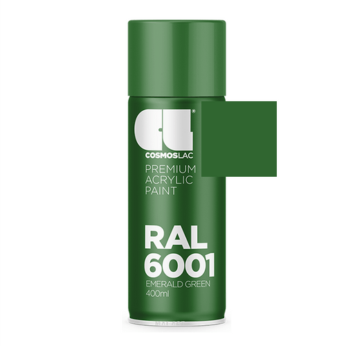 ספריי צבע מקצועי EMERALD GREEN 6001 400ML RAL