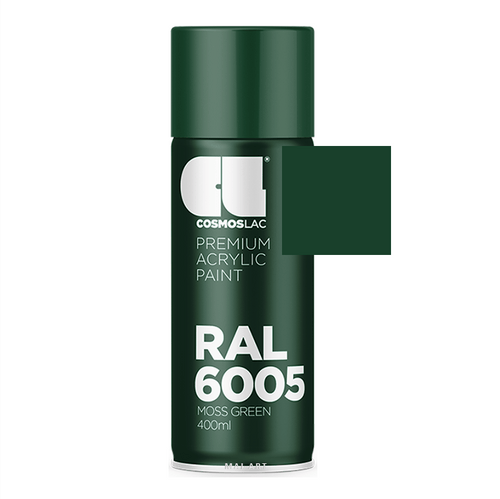 ספריי צבע מקצועי MOSS GREEN 6005 400ML RAL