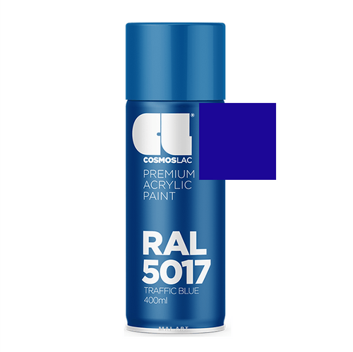 ספריי צבע מקצועי TRAFFIC BLUE 5017 400ML RAL