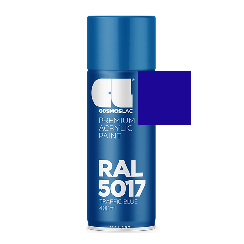 ספריי צבע מקצועי TRAFFIC BLUE 5017 400ML RAL