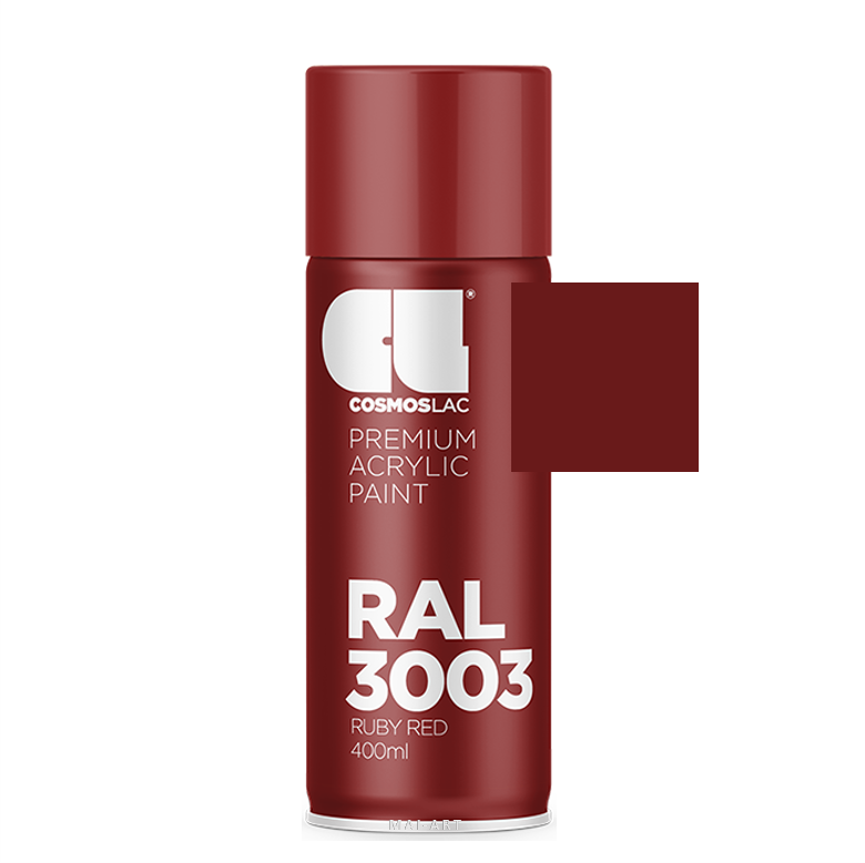 ספריי צבע מקצועי RUBY RED 3003 400ML RAL