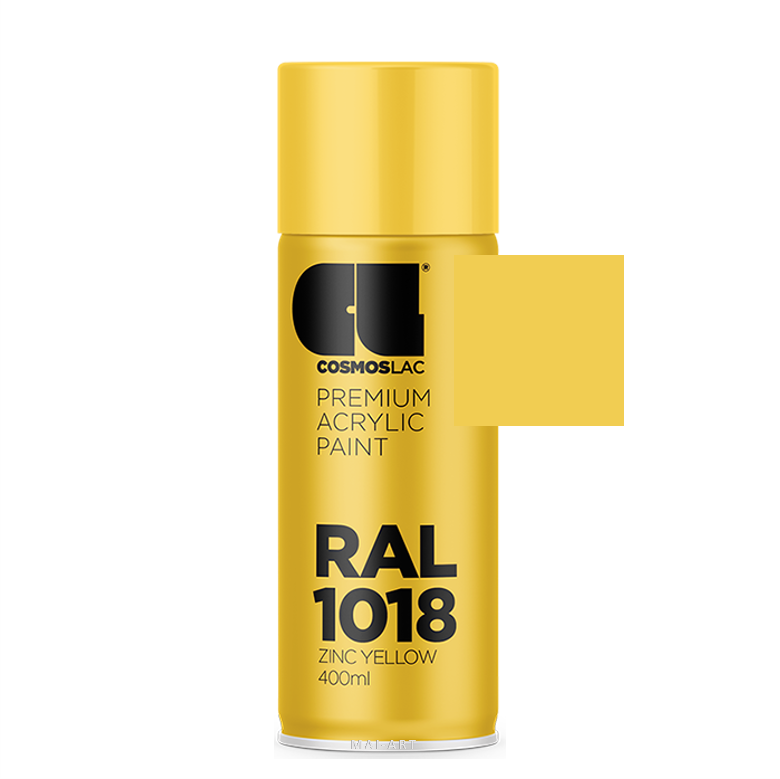ספריי צבע מקצועי ZINC YELLOW 1018 400ML RAL
