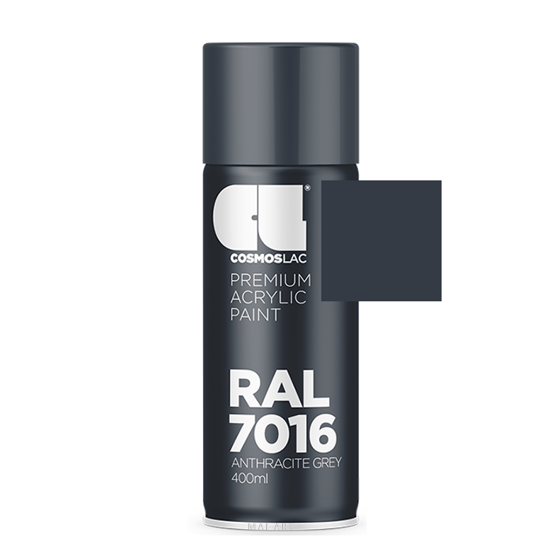 ספריי צבע מקצועי ANTHRACITE GREY 7016 400ML RAL
