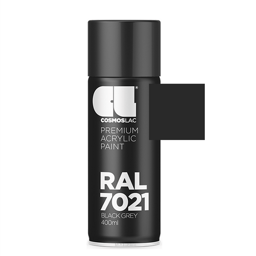 ספריי צבע מקצועי BLACK GREY 7021 400ML RAL