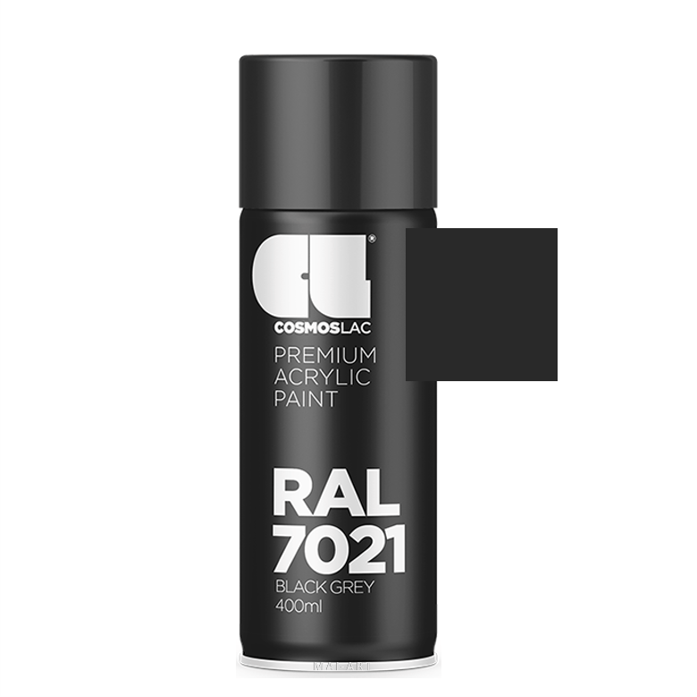 ספריי צבע מקצועי BLACK GREY 7021 400ML RAL