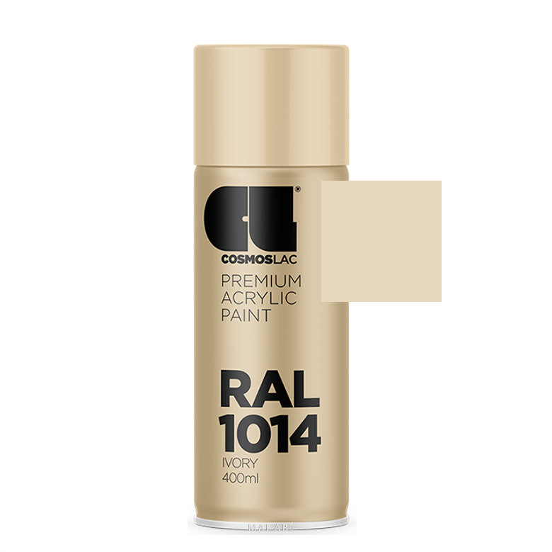 ספריי צבע מקצועי IVORY 1014 400ML RAL