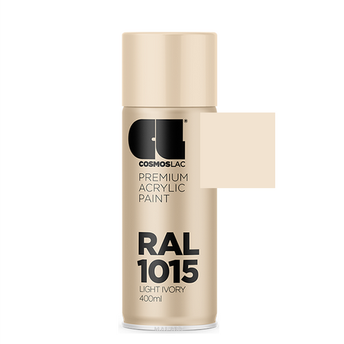 ספריי צבע מקצועי LIGHT IVORY 1015 400ML RAL