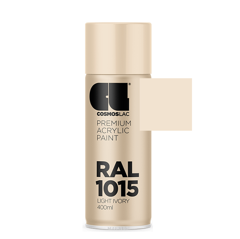 ספריי צבע מקצועי LIGHT IVORY 1015 400ML RAL
