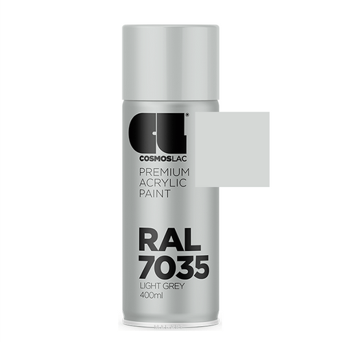 ספריי צבע מקצועי LIGHT GREY 7035 400ML RAL