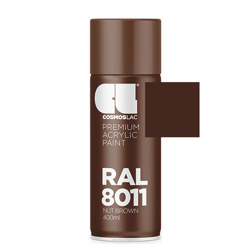 ספריי צבע מקצועי NUT BROWN 8011 400ML RAL
