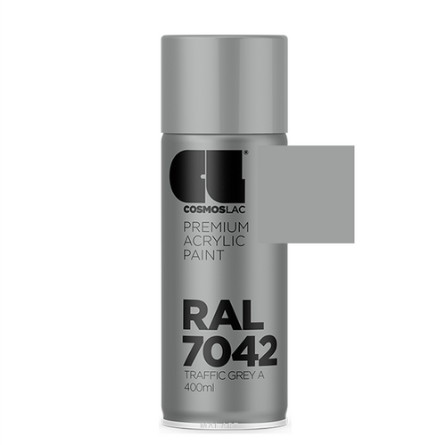 ספריי צבע מקצועי TRAFFIC GREYA 7042 400ML RAL