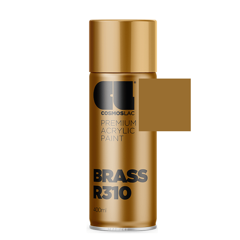 ספריי צבע מקצועי BRASS R310 400ML RAL
