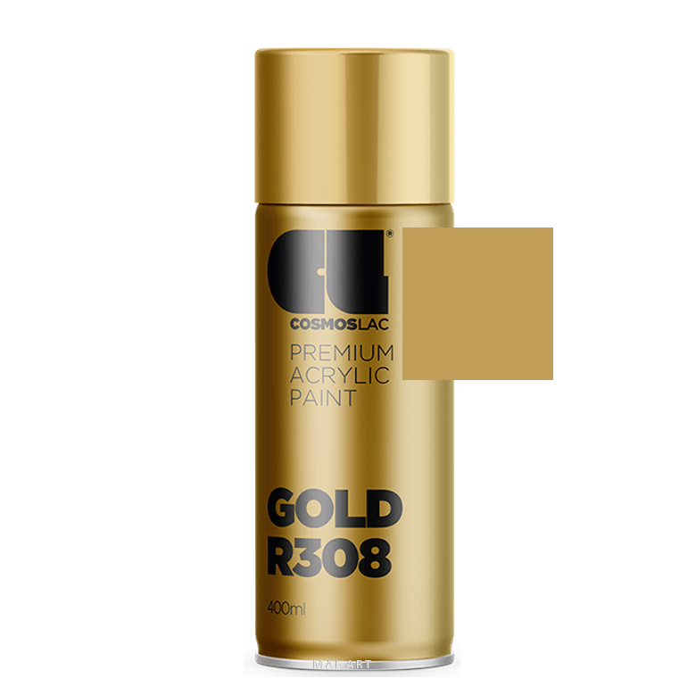ספריי צבע מקצועי GOLD R308 400ML RAL