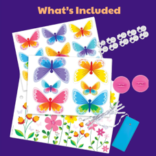ערכה פרפרים זוהרים GLOW 3D BUTTERFLY CANVAS