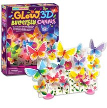 ערכה פרפרים זוהרים GLOW 3D BUTTERFLY CANVAS
