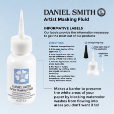 מסקינג פלוייד עם ראש +5 DANIEL SMITH MASKING FLUID