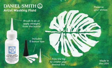 מסקינג פלוייד עם ראש +5 DANIEL SMITH MASKING FLUID