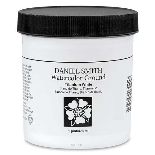 בסיס לצבע מים לבן טיטאניום 473 מל DANIEL SMITH TITANIUM WHITE WATERCOLOR GROUND