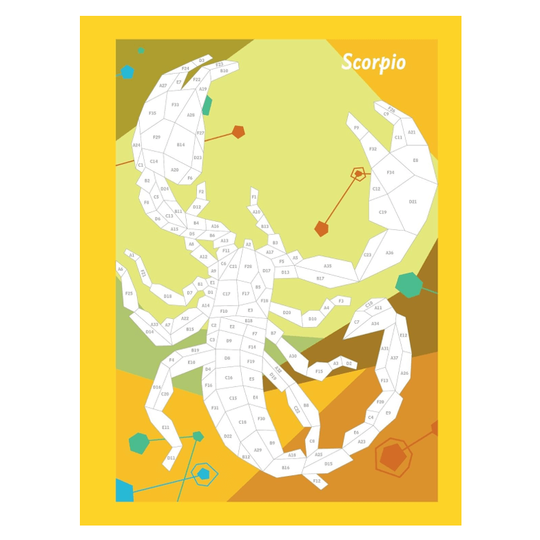 חוברת עבודה PAINT BY STICKER ZODIAC