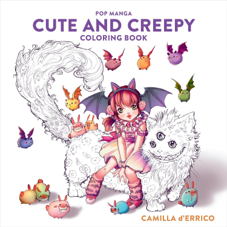 ספר צביעה  POP MANGA CUTE AND CREEPY 