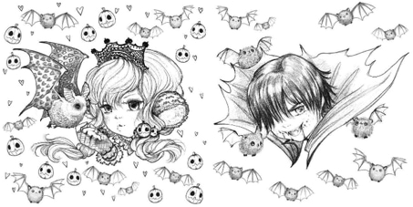 ספר צביעה  POP MANGA CUTE AND CREEPY 