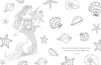 חוברת צביעה KEEP CALM AND COLOUR MERMAIDS