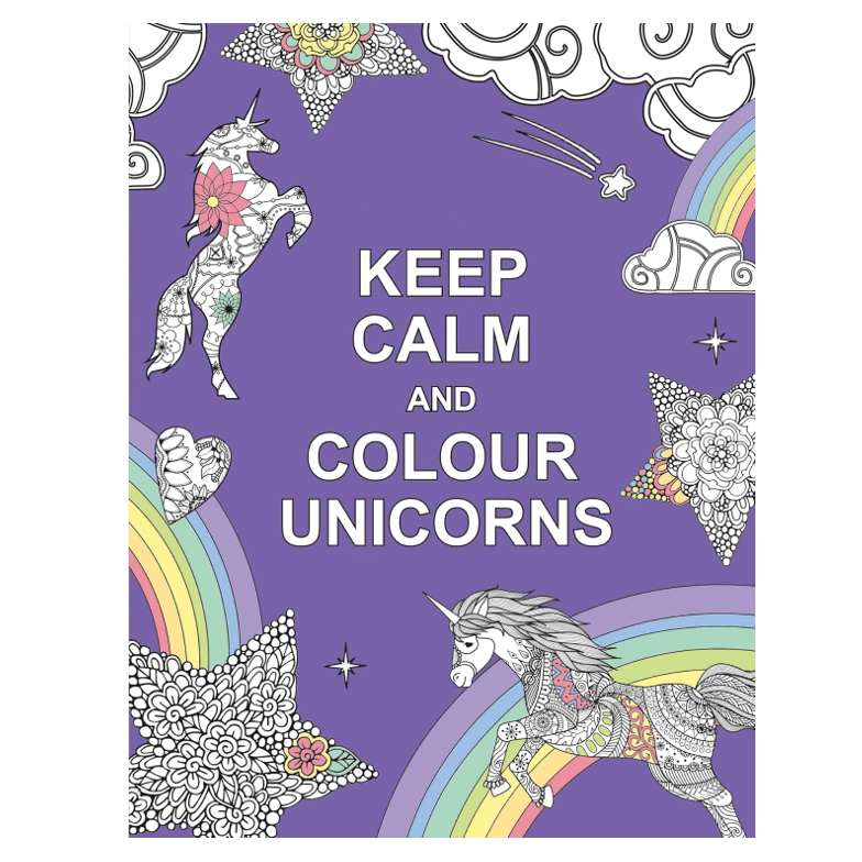 חוברת צביעה KEEP CALM AND COLOUR UNICORNS