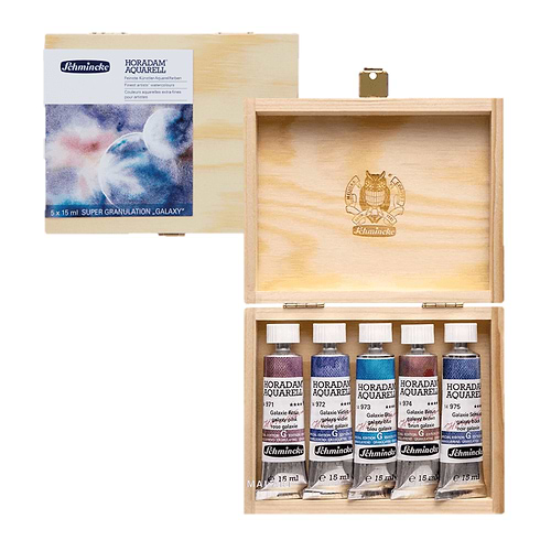 סט צבעי מים SUPER GRANULATION GALAXY 5X15ML