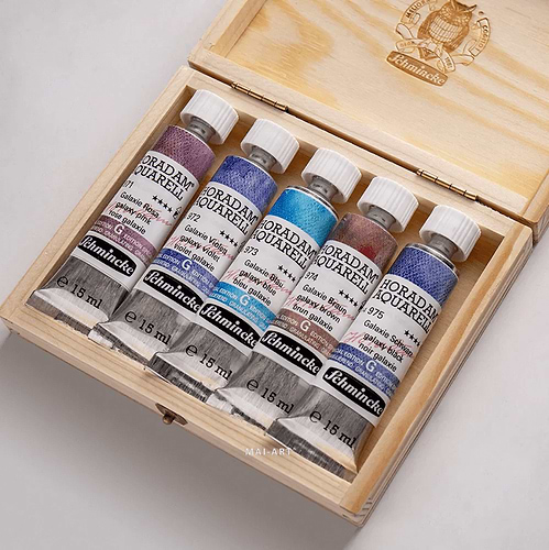 סט צבעי מים SUPER GRANULATION GALAXY 5X15ML