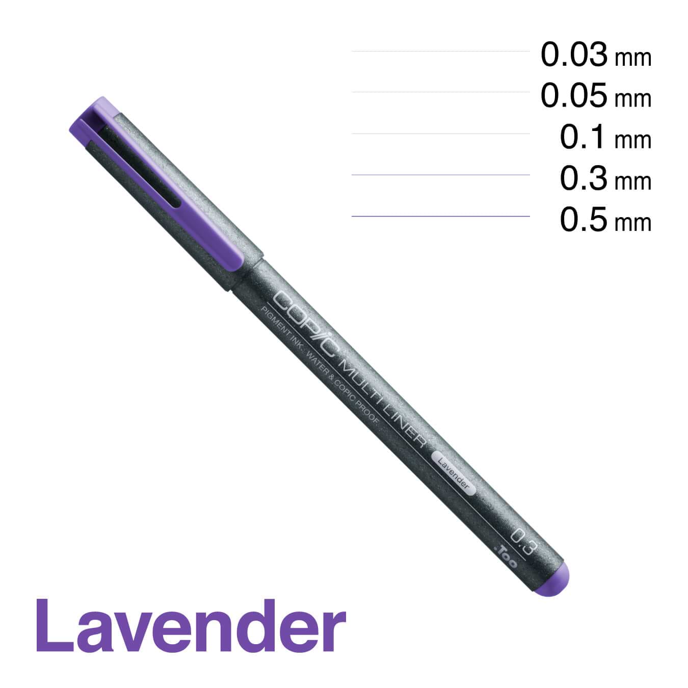 רפידוגרף - עט טכני קופיק לונדר COPIC MULTILINER 0.3