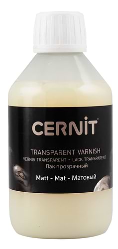לכה לחימר פולימרי מט CERNIT TRANSARENT VARNISH MAT 250ML